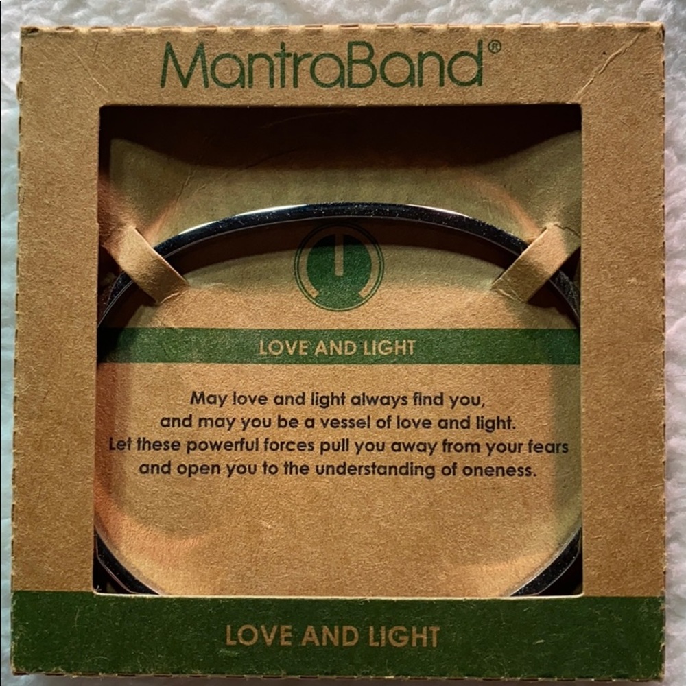 MantraBrand Adjustable Bracelet - Love and light